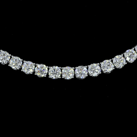 14.1 Carat Lab Grown Diamond Tennis Necklace