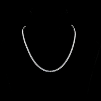 14.1 Carat Lab Grown Diamond Tennis Necklace