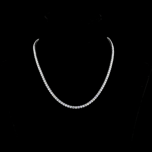 14.1 Carat Lab Grown Diamond Tennis Necklace