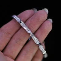 1.18ct. Natural Diamond Bangle Set In 14K White Gold