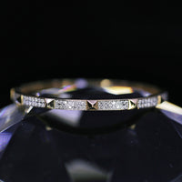 1.03ct. Natural Diamond Bangle Set In 14K Yellow Gold