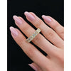14k Rose Gold Emerald Cut Eternity Band features 10.83ct. BAN-1714000
