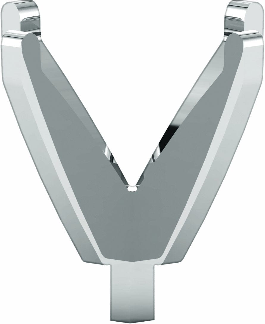 14K White 5 mm Princess 4 Prong TruSeat® Peg Setting