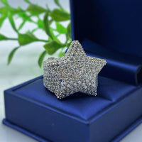 14k White Gold Cocktail Ring features 8.15ct.