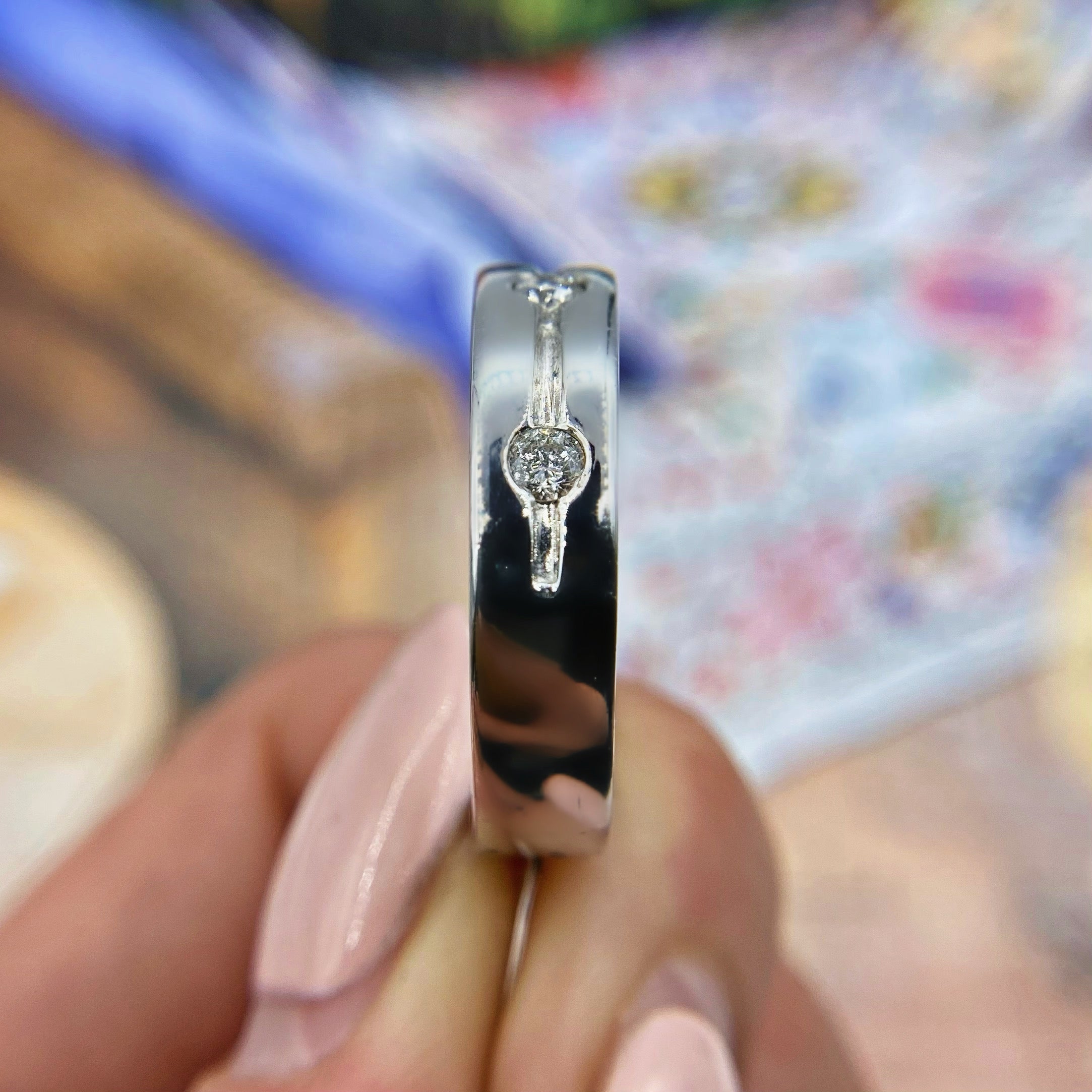 14k White Gold Diamond Band features 0.75ct. BA-17320