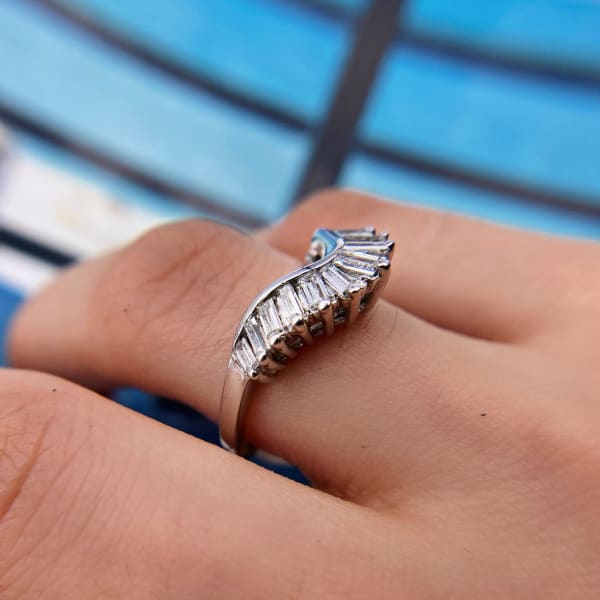 14k White Gold Eternity Band with 1.27ct TDW B-5100