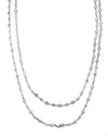 20.00ct. Diamond Necklace Set In 14K White Gold, Round Brilliant Cut