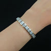 13.15ct. Natural Diamond 37 Stone Tennis Bracelet Set In 14K White Gold, Round Cut