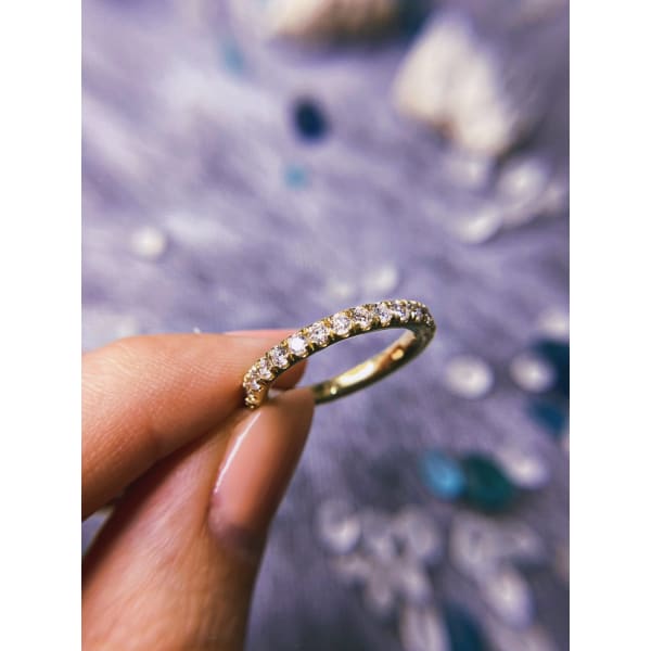 14kt Hand Made Eternity Band with 1.00ct Diamonds BA-4800