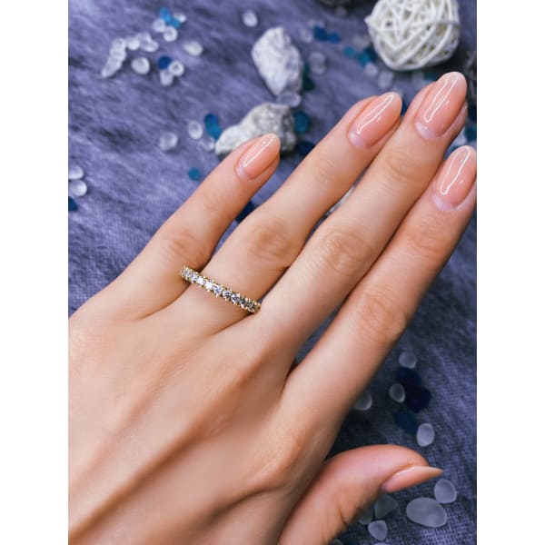 14kt Hand Made Eternity Band with 1.00ct Diamonds BA-4800