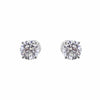 1.5ct. Diamond Stud Earrings Set In 14K White Gold, Round Brilliant Cut