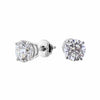 1.8ct. Diamond Stud Earrings Set In 14K White Gold, Round Brilliant Cut
