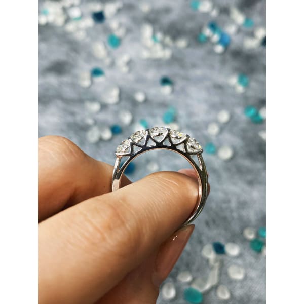 14kt White Gold Eternity Ban with 1.35ct Natural diamonds BA-4501