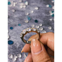14kt White Gold Round Cut Eternity Band with 2.60ct Natural Diamonds B-27650