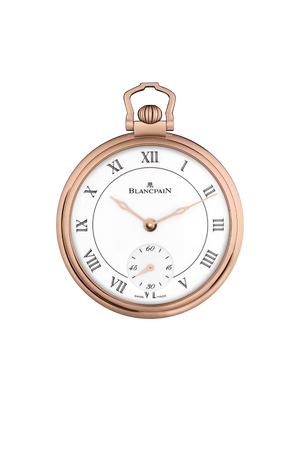 Blancpain Metiers D'art Montre De Poche Demi-Savonnette 18K Red Gold Man's Watch