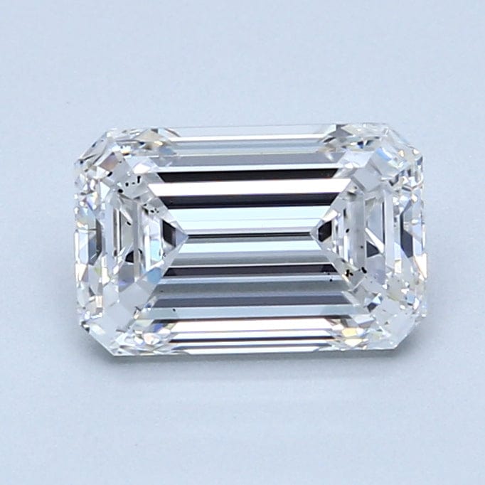 1.71 Carat D SI1 Emerald Diamond