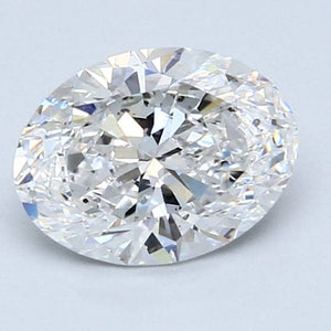 1.71 Carat F SI1 Oval Diamond