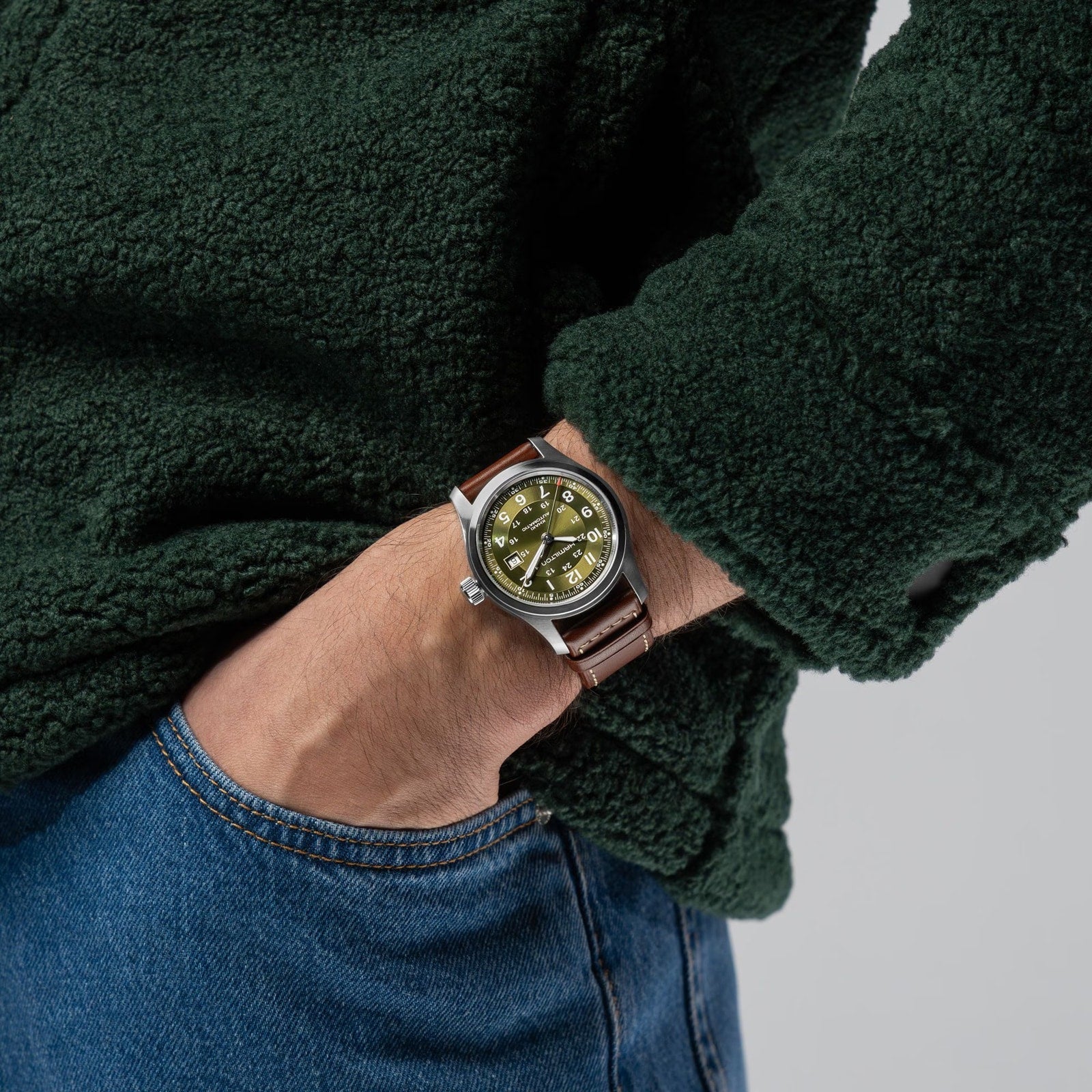 Khaki Field Auto 42mm