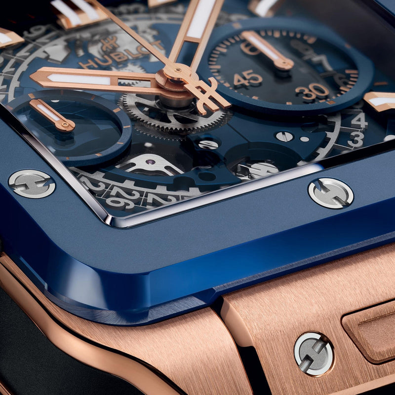 Square Bang Unico King Gold Blue Ceramic