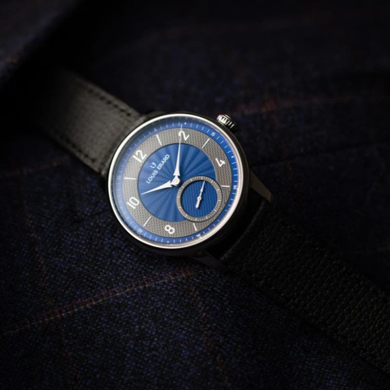 Petite Seconde Guilloché Anthracite Blue