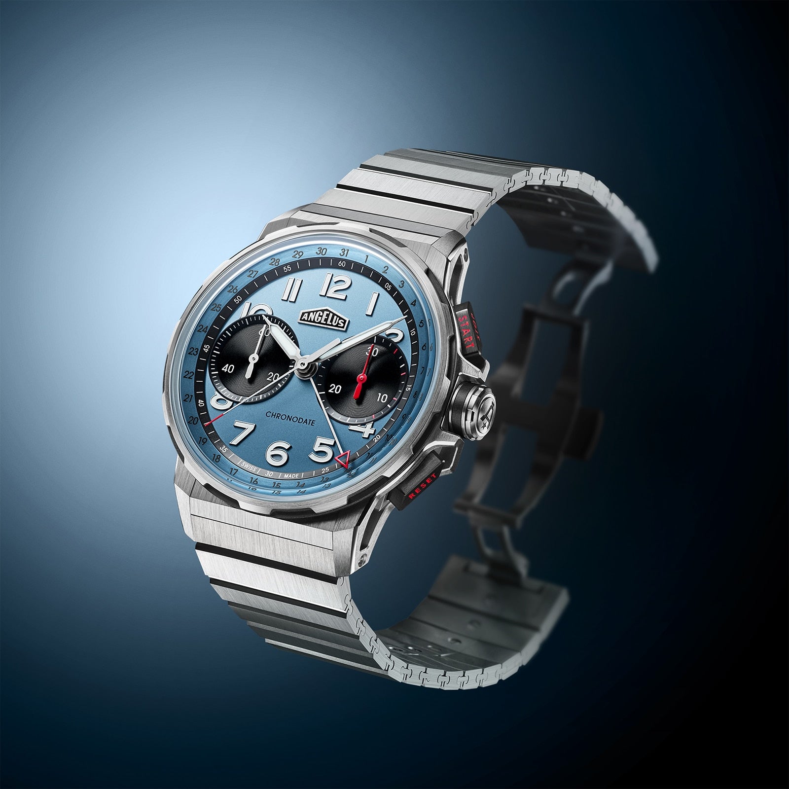 Chronodate Titanium Storm Blue Titanium
