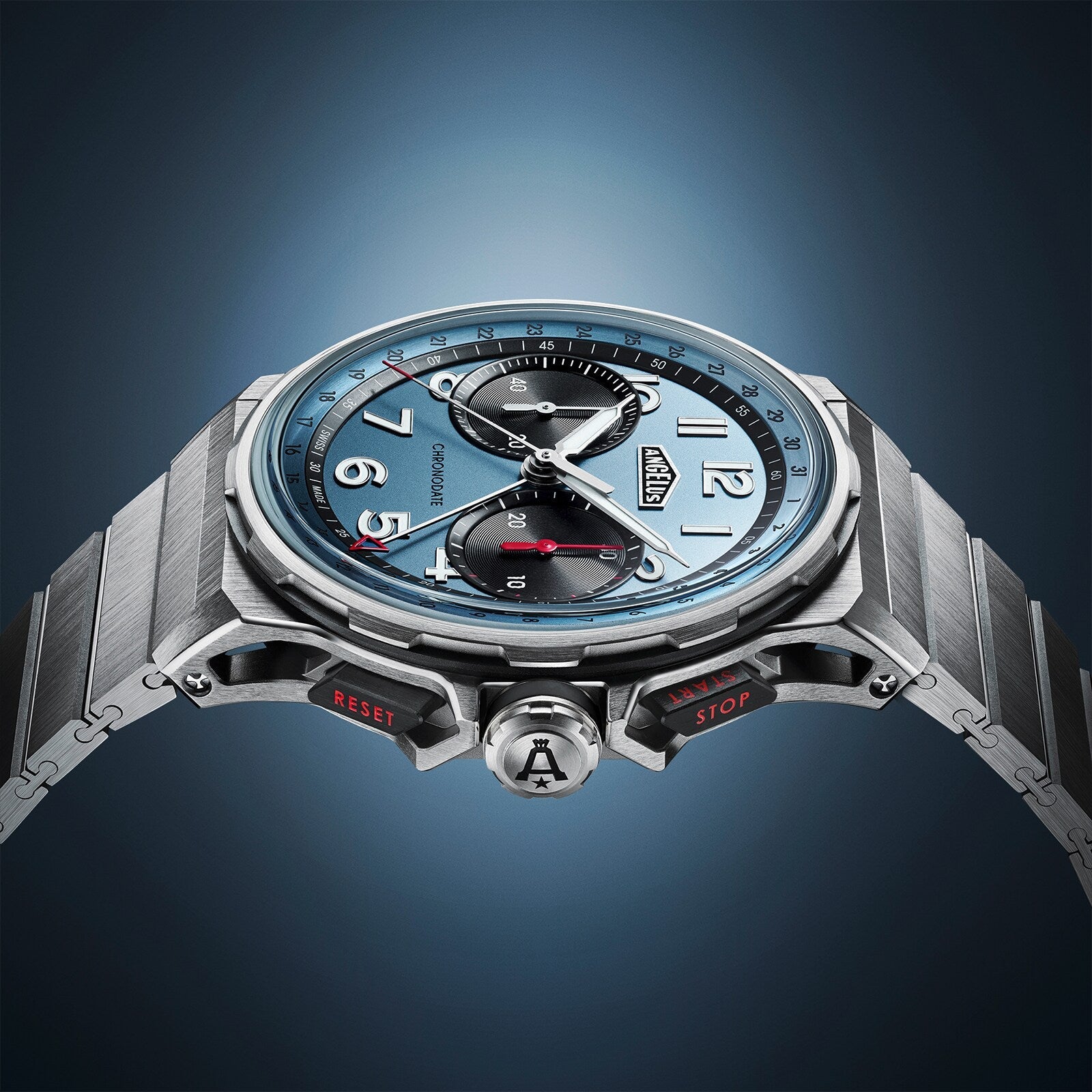 Chronodate Titanium Storm Blue Titanium