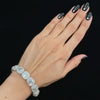 14.72ct. Natural Diamond Tennis Bracelet Set In 18K White Gold, Round & Asscher Cut