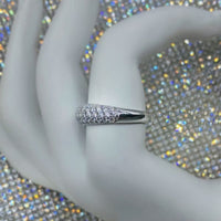 18k White Gold Eternity Band features 1.25ct KR10683A2-1