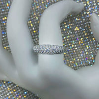 18k White Gold Eternity Band features 1.25ct KR10683A2-1