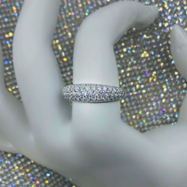 18k White Gold Eternity Band features 1.25ct KR10683A2-1