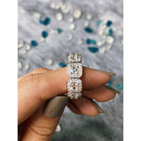 18k White Gold Eternity Band with 3.37ct TDW R08449-1