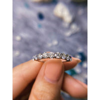 18k White Gold Half-Way Eternity Band with 1.75ct of TDW BAN-7508