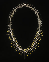 11.11ct. Variety Diamond Necklace Set In 18K White Gold