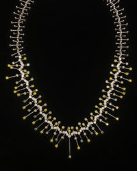 11.11ct. Variety Diamond Necklace Set In 18K White Gold