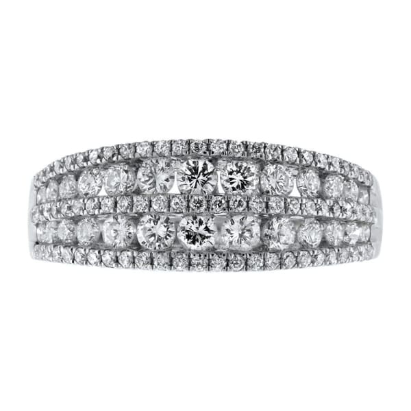 18kt White Gold Diamond Wedding Band 1.10ct Diamonds R08037-1
