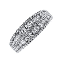 18kt White Gold Diamond Wedding Band 1.10ct Diamonds R08037-1