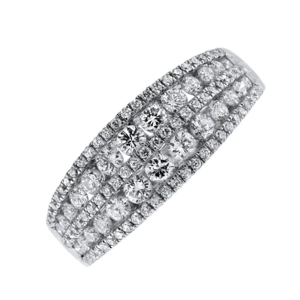 18kt White Gold Diamond Wedding Band 1.10ct Diamonds R08037-1