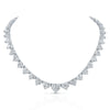 Graduated Heart Shape Diamond Necklace