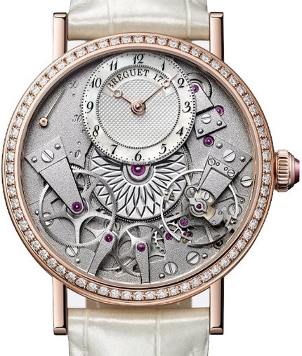 Breguet Tradition 18K Rose Gold & Diamonds Lady's Watch