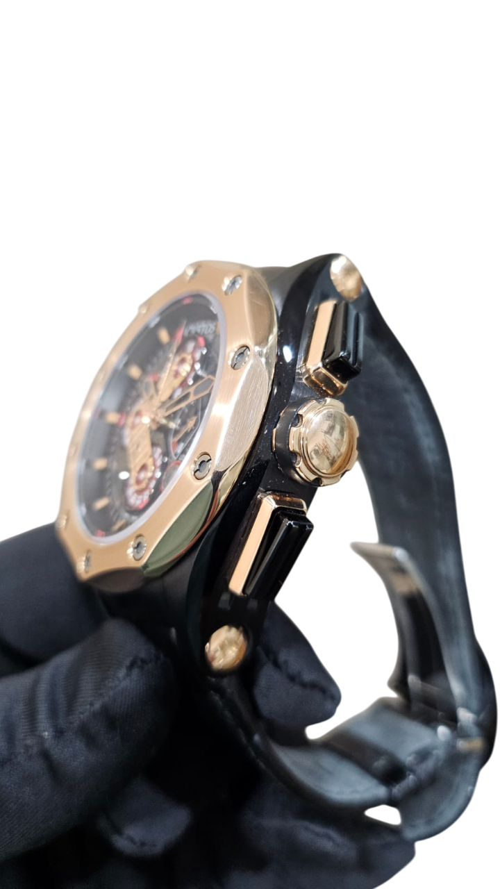 Cvstos Chronograph PVD Titanium & 18K Rose Gold Men's Watch