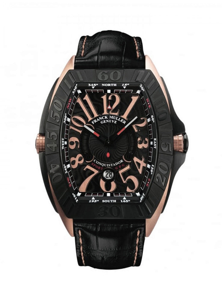 Franck Muller Conquistador Grand PRIX  Carbon & 18K Rose Gold Men's Watch