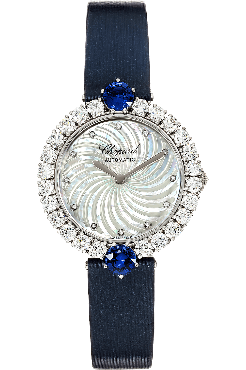 Chopard L'Heure du Diamant 18K White Gold & Diamonds & Sapphires Lady's Watch