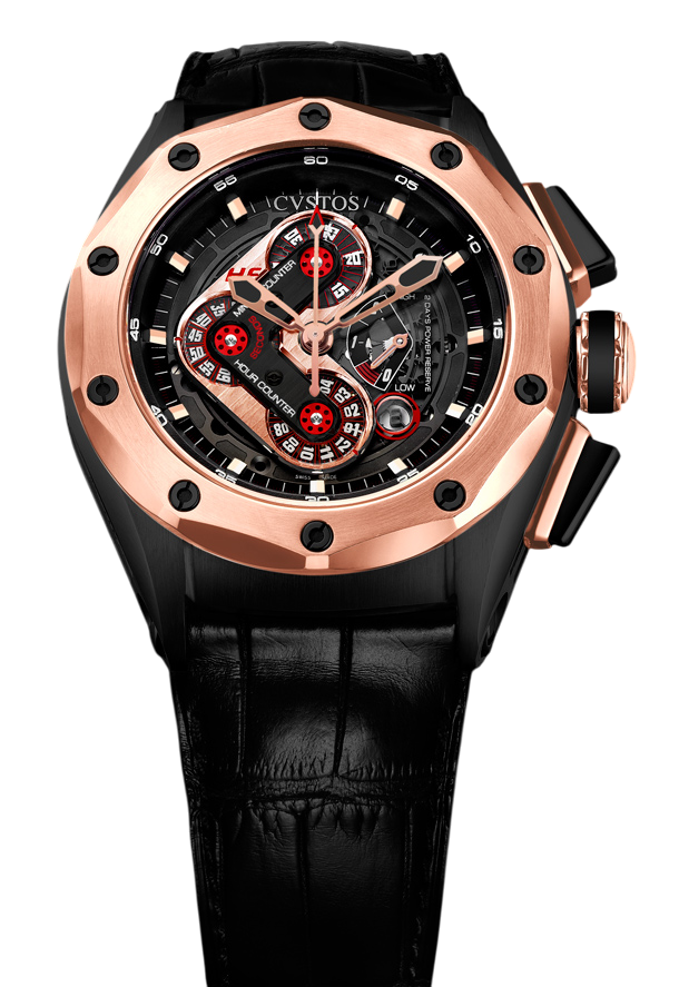 Cvstos Chronograph PVD Titanium & 18K Rose Gold Men's Watch