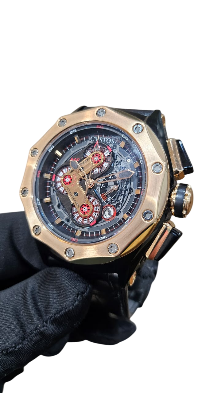 Cvstos Chronograph PVD Titanium & 18K Rose Gold Men's Watch