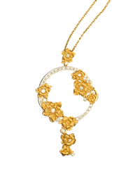 Carrera y Carrera Emperatriz Pendants 18K White gold & 18K Yellow Gold & Diamonds