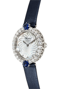 Chopard L'Heure du Diamant 18K White Gold & Diamonds & Sapphires Lady's Watch