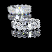 2.04 Carat Lab Grown Oval Shape Huggie Earrings