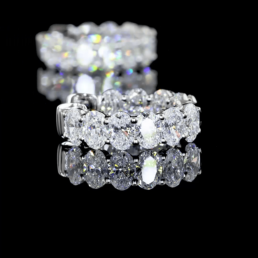 2.04 Carat Lab Grown Oval Shape Huggie Earrings