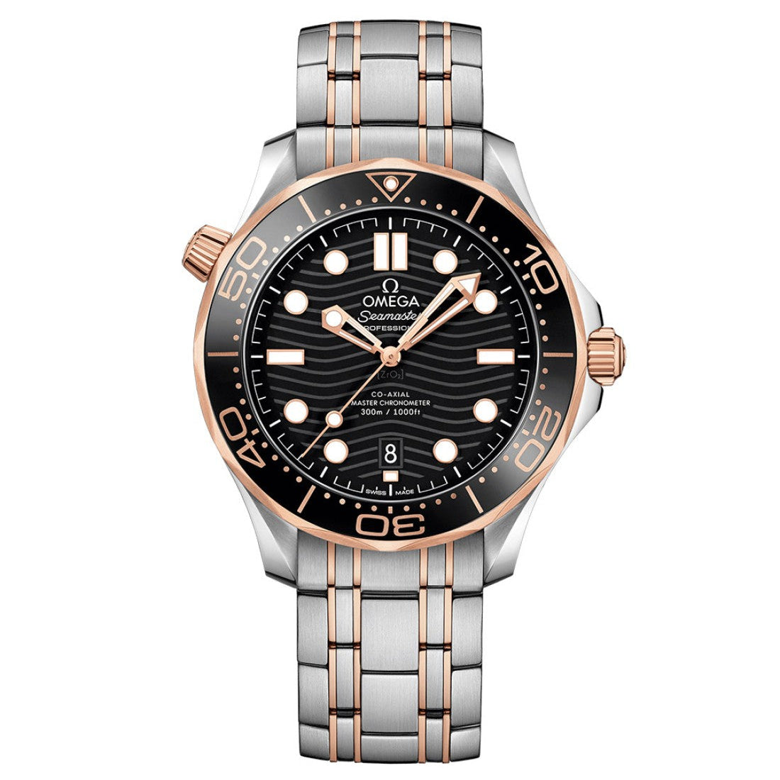 Omega Seamaster Diver 300M 42MM Stainless Steel Rose Gold 210.20.42.20.01.001
