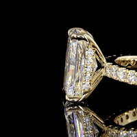 2.3 Carat Radiant Shape Hidden Halo Lab Grown Diamond Ring